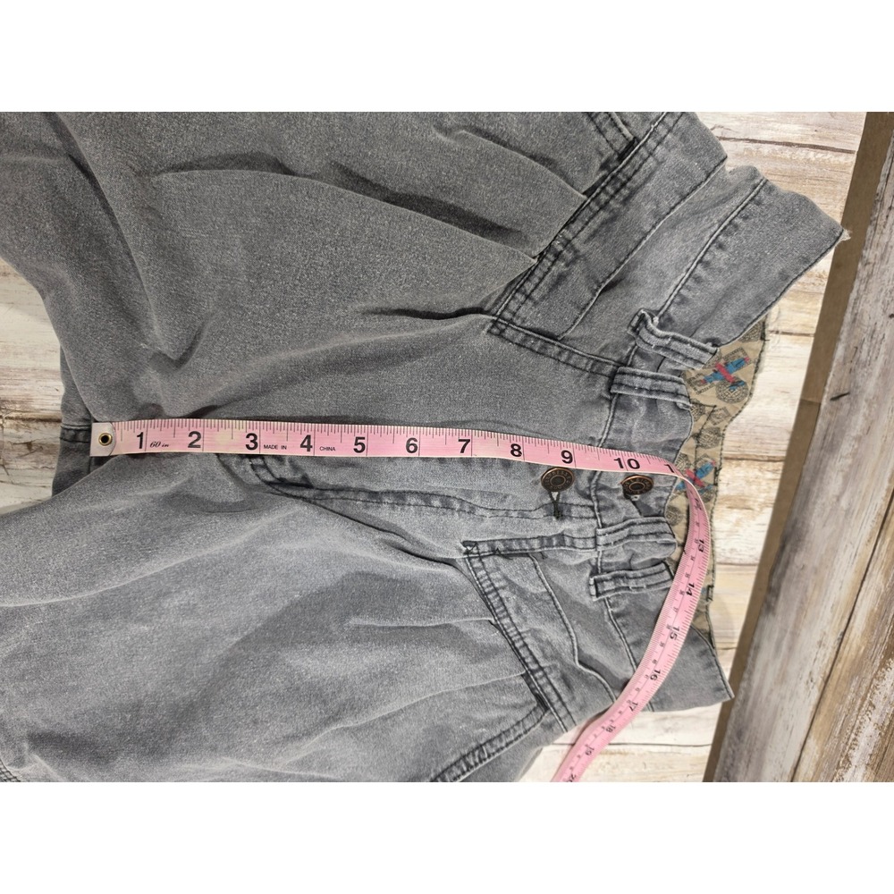 Vintage Gitano Express High Waisted Acid Wash Grey Pleated Jeans Size 5 READ - Picture 5 of 10